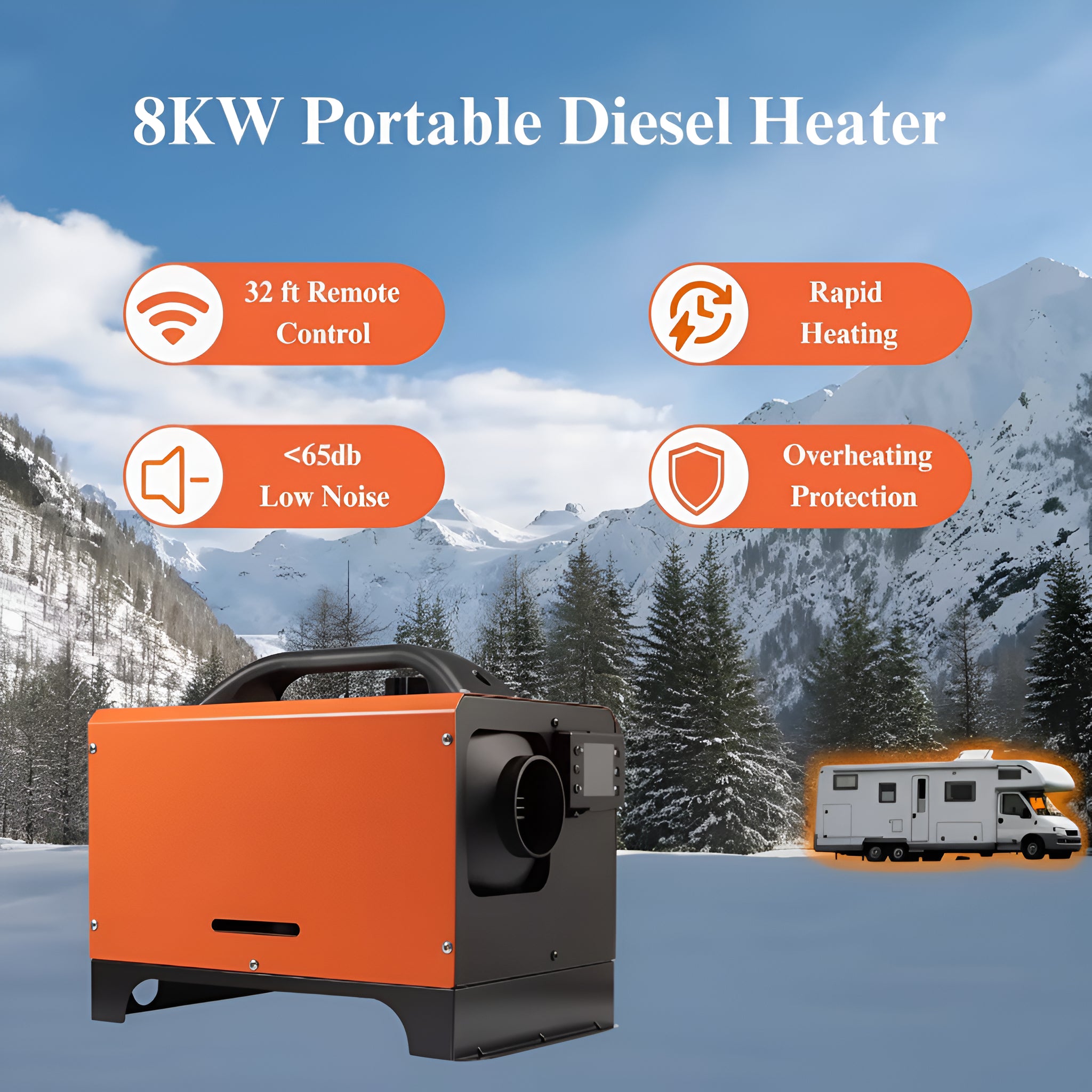 EmberVault TravelSafe X9 Portable Diesel Heater